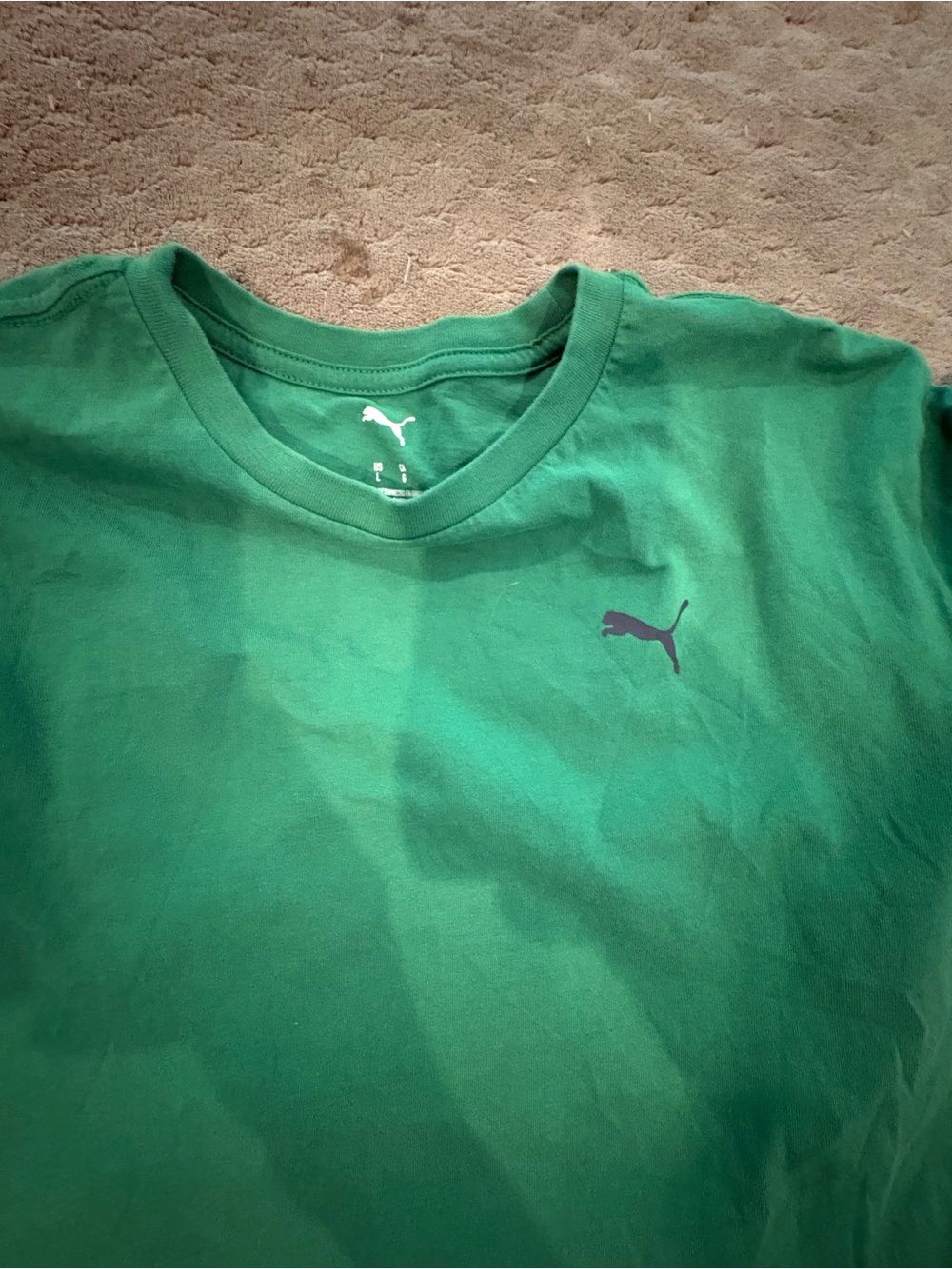 Puma Green Crew Neck T-Shirt